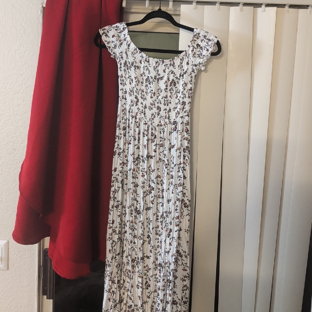 Floral White Dress